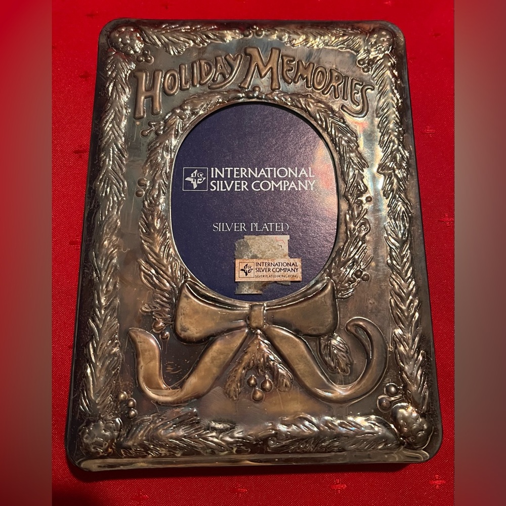 Vintage Silver Plated Holiday Frame